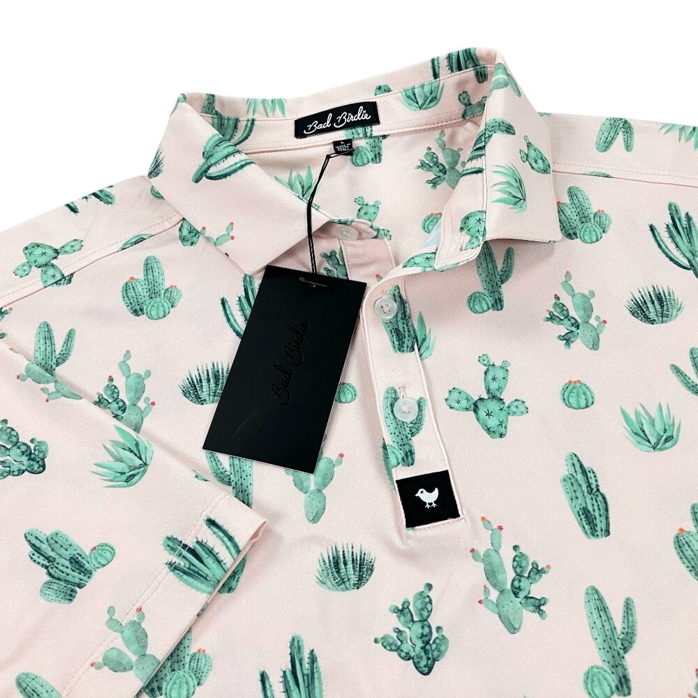 Bad Birdie Thorn In Your Side Core Golf Polo Mens Size L XL, 2XL SLIM FIT